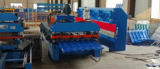 Plc Control 8-15m/min Roof Roll Forming Machine for Preined Steel Coil