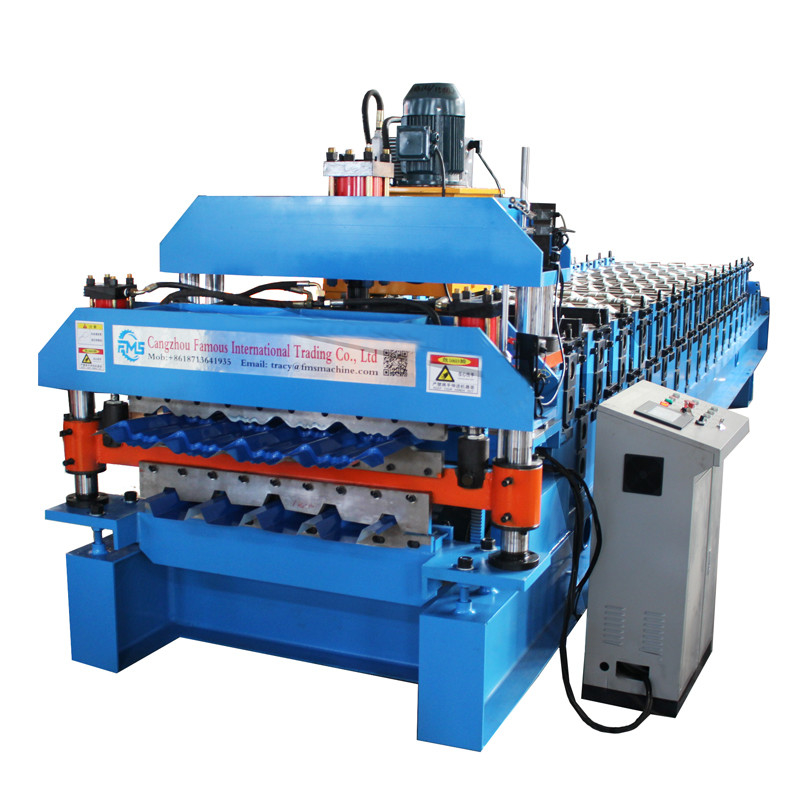 2024 Νέο σχεδιασμό διπλής στρώσης οροφής Roll Forming Machine 840 Trapezoidal και 836