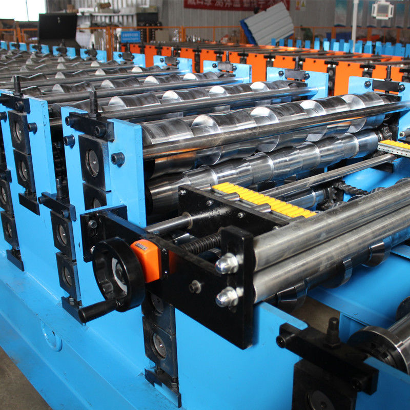 2025 νέο σχεδιασμό Τραπεζοειδές και γυαλισμένο διπλό στρώμα οροφή φύλλα οροφή πλακάκια Roll Forming Machine
