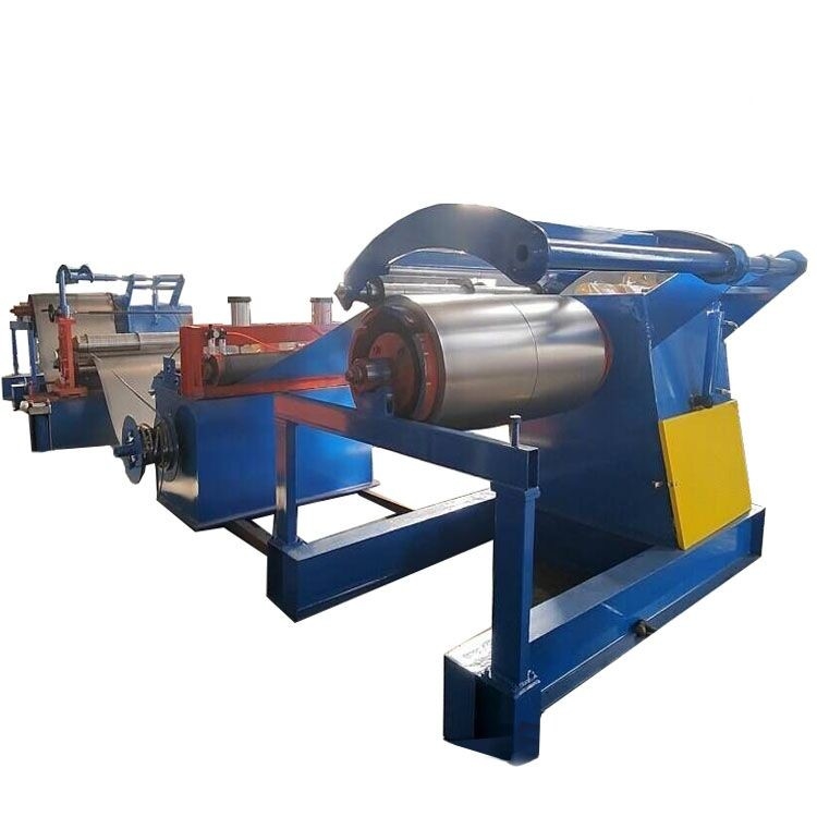 Επικεφαλίδα οροφής αυτόματη Uncoiler Coil Cut To Length Line Μηχανή χάλυβα και γραμμής κοπής