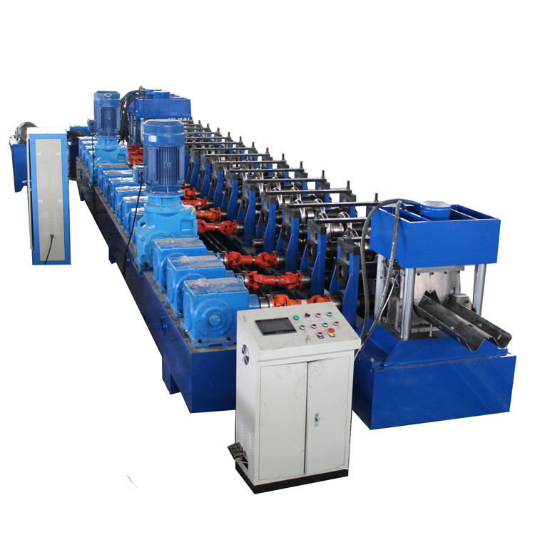 Gcr15 Rollers Highway Guardrail Roll Forming Machine 350Mpa Δυναμικότητα απόδοσης 380V 50Hz Τροφοδότηση