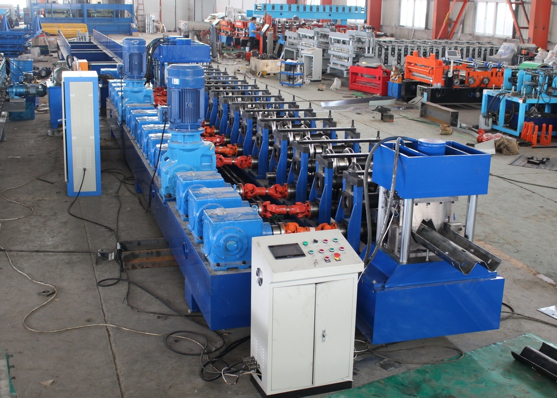 2024 11kw 5.5kw GI Highway Guardrail Roll Forming Machine Cr12Mov Μέσα κοπής