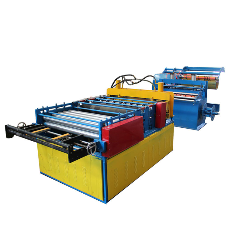 Επικεφαλίδα οροφής αυτόματη Uncoiler Coil Cut To Length Line Μηχανή χάλυβα και γραμμής κοπής