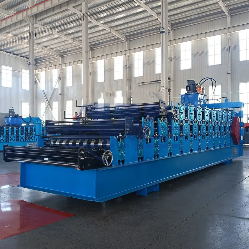 3 σε 1 Μεταλλικό Χάλυβα Ibr Σκεπαστικές Φύλλες Roll Forming Μηχανή με Τρία Προφίλ Προσαρμοσμένο