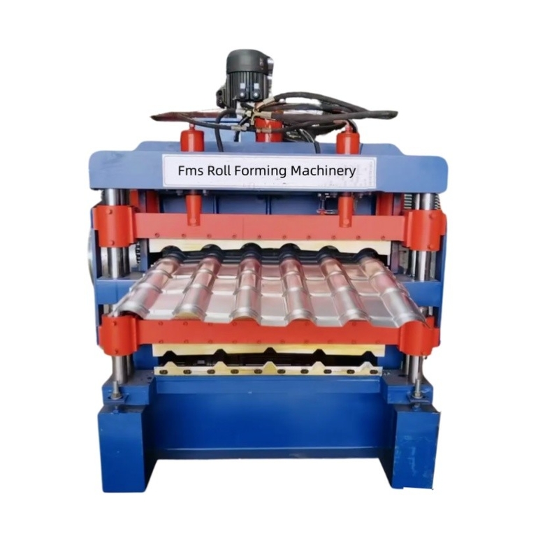 3 σε 1 Μεταλλικό Χάλυβα Ibr Σκεπαστικές Φύλλες Roll Forming Μηχανή με Τρία Προφίλ Προσαρμοσμένο