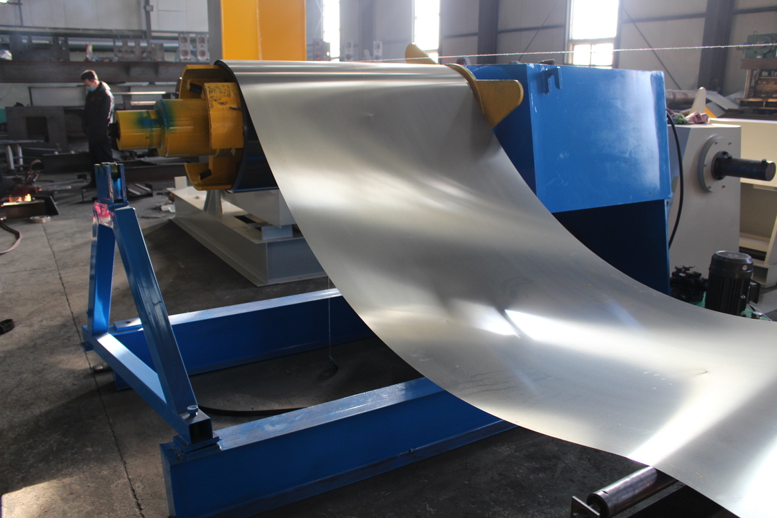 1200mm πλάτος 3-6mm ατσάλινο κύλινδρο υψηλής ταχύτητας γραμμής παραγωγής κοπής Μηχανή με υδραυλικό Uncoiler και Recoiler