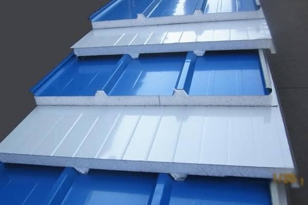 Υψηλής ταχύτητας EPS Rockwool Sandwich Roof Tile Panel Production Line για την κατασκευή