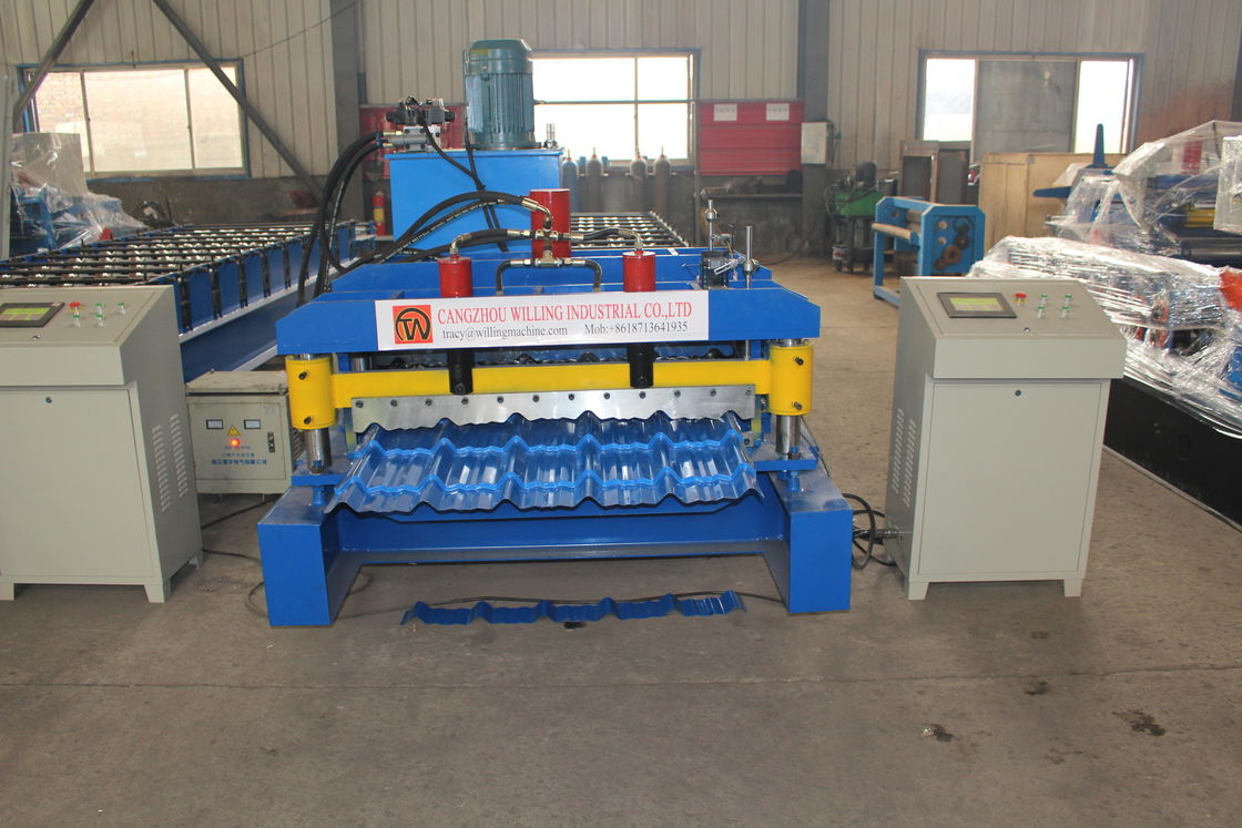 380v 50hz 2025 νέο σχεδιασμό Προσαρμογή Galvalume Roof Panel Roll Forming Machine Plc