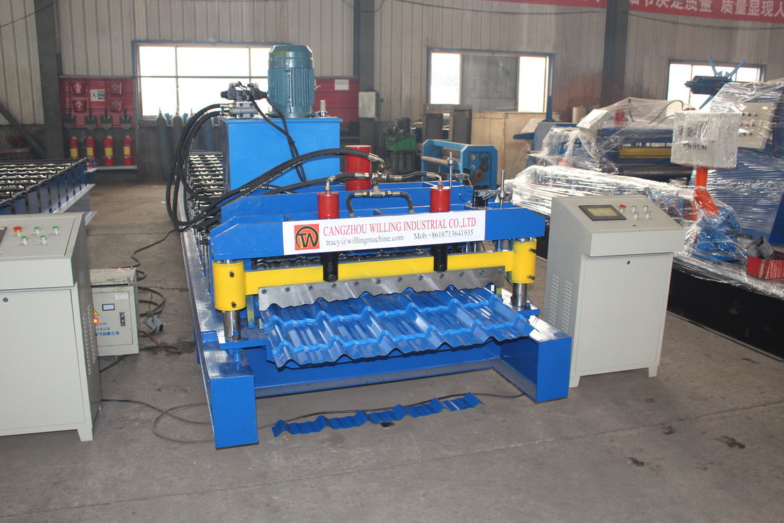 380v 50hz 2025 νέο σχεδιασμό Προσαρμογή Galvalume Roof Panel Roll Forming Machine Plc