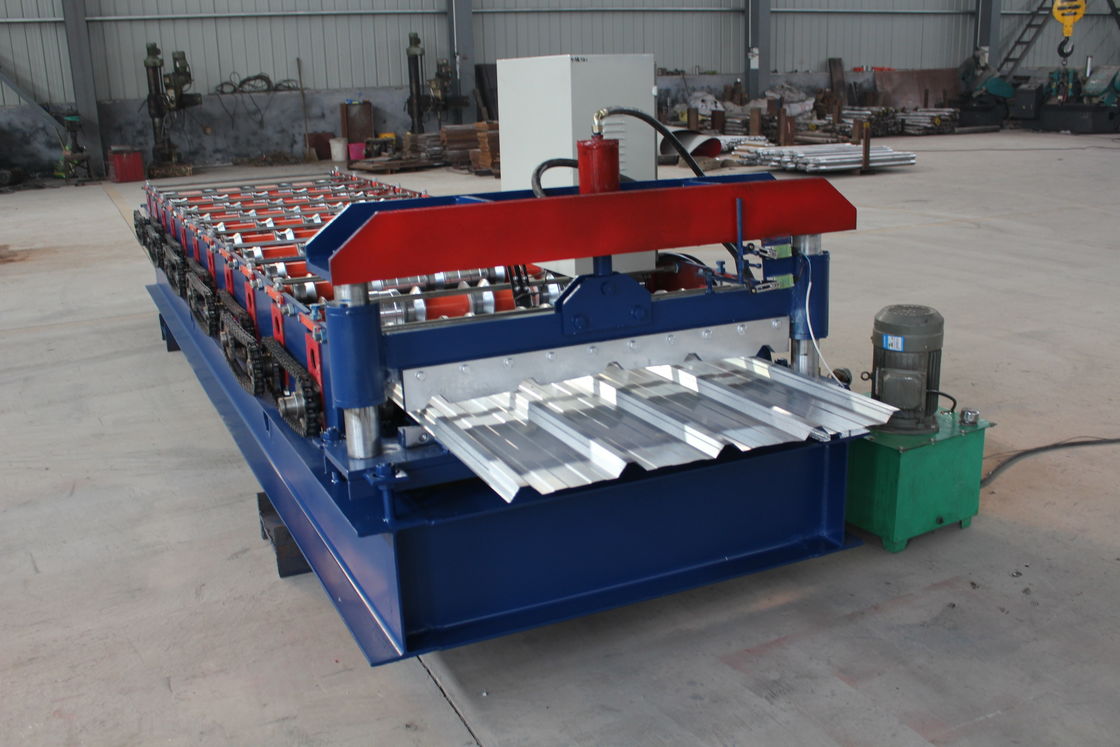 380v 50hz Ribtype Roof Roll Forming Machine 36 κάλυψη 3/4 υψηλές πλευρές Εύκολη λειτουργία