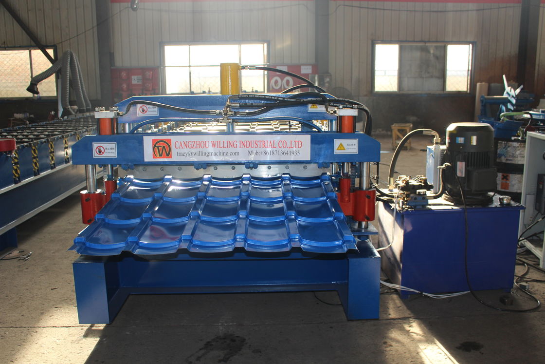 ΙΒΡ Γυαλισμένο διπλό στρώμα φύλλο οροφής Roll Forming Machine 15m/Min Για οροφή Ppgi Panel