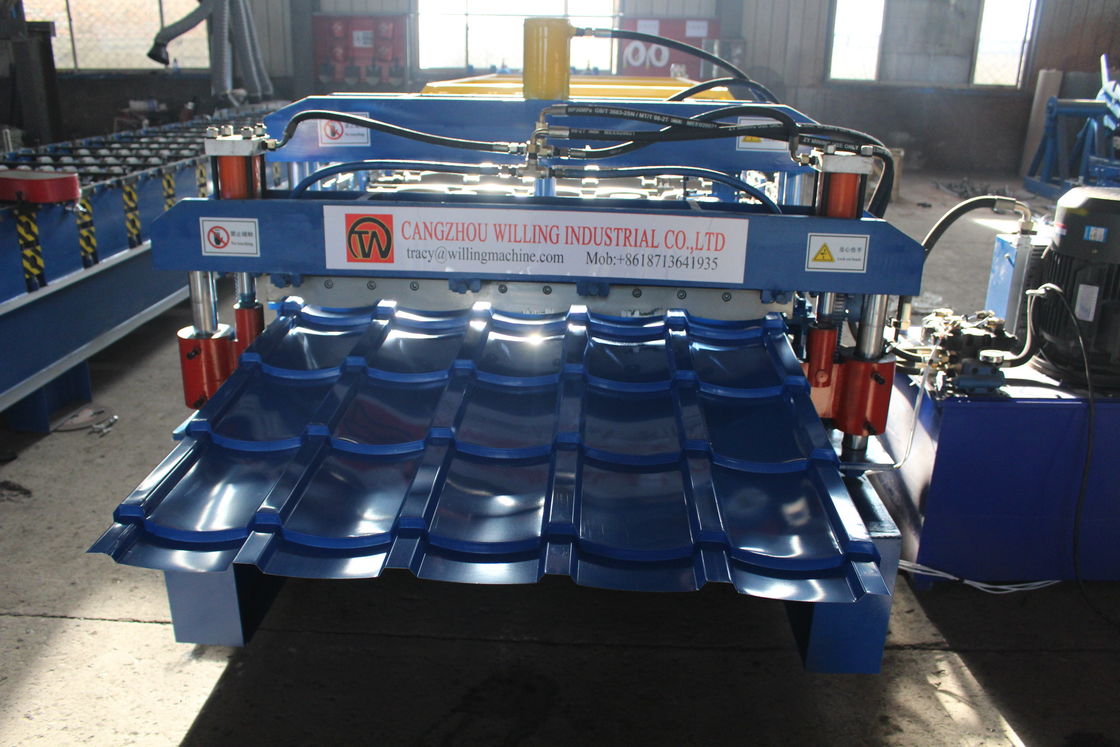 ΙΒΡ Γυαλισμένο διπλό στρώμα φύλλο οροφής Roll Forming Machine 15m/Min Για οροφή Ppgi Panel