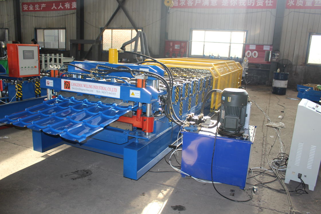ΙΒΡ Γυαλισμένο διπλό στρώμα φύλλο οροφής Roll Forming Machine 15m/Min Για οροφή Ppgi Panel