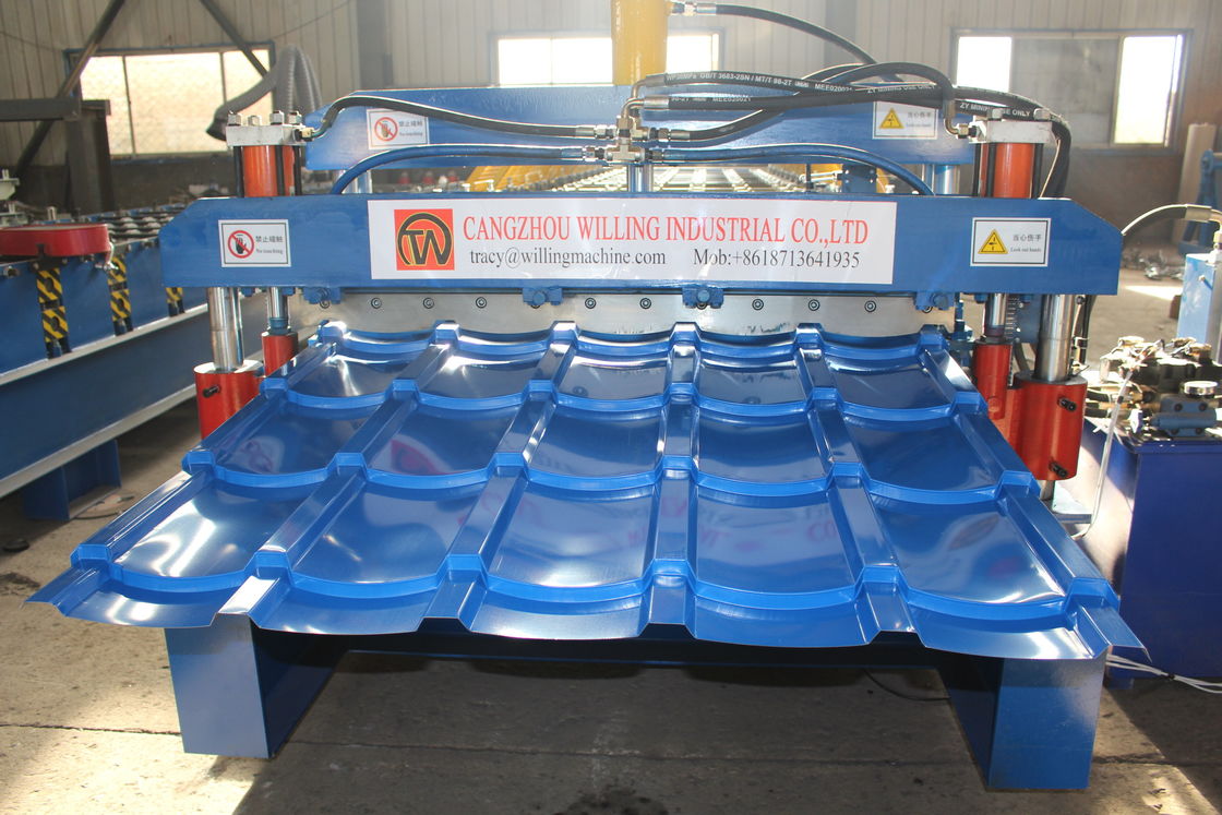 ΙΒΡ Γυαλισμένο διπλό στρώμα φύλλο οροφής Roll Forming Machine 15m/Min Για οροφή Ppgi Panel
