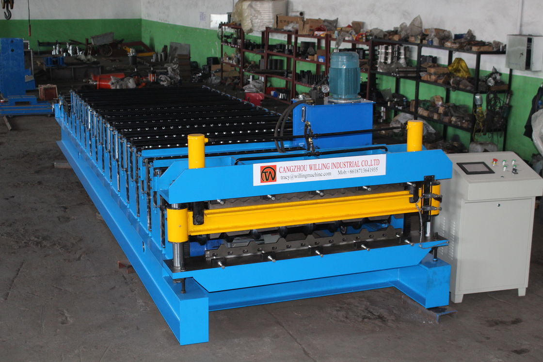 2024 Νέο 380V 60Hz 3Ph διπλό στρώμα οροφής Roll Forming Machine 840 Trapezoidal και 836