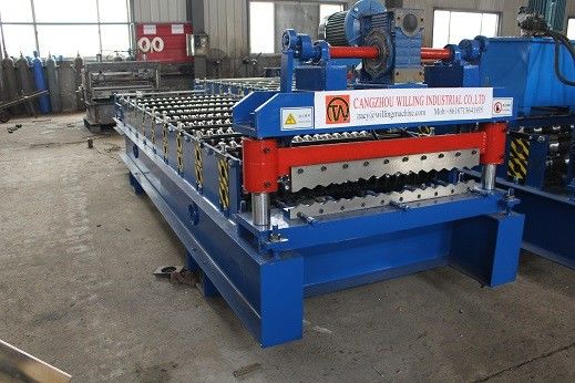 Μορφή 0.9mm κυμάτων ζαρωμένος 3.5kw ρόλος στεγών που διαμορφώνει τη μηχανή