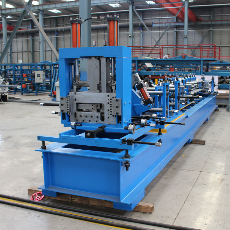 80-350 CZ Purlin Roll Forming Machine με σύστημα ελέγχου PLC και λειτουργία υδραυλικής κοπής