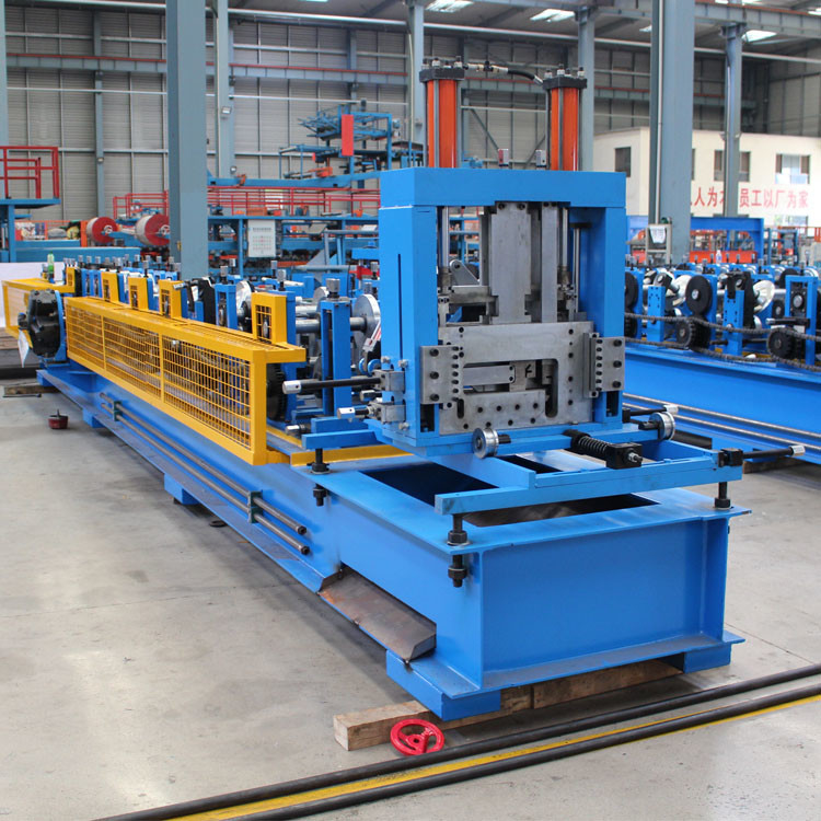 80-350 CZ Purlin Roll Forming Machine με σύστημα ελέγχου PLC και λειτουργία υδραυλικής κοπής