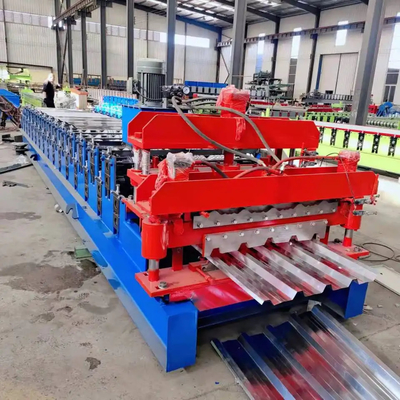 8-15 M/Min διπλής στρώσης Roll Forming Machine Glazed Tile IBR