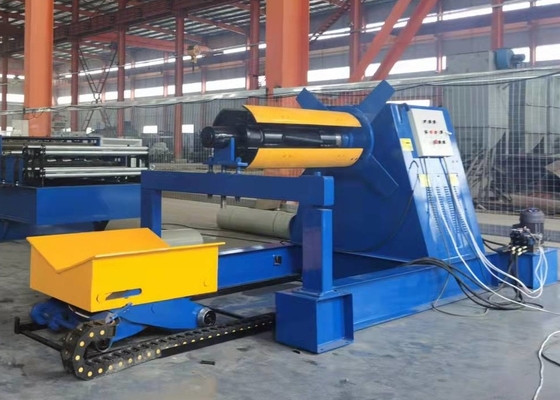 Automatic Steel Coil Decoiler Hydraulic With Coil Car 5 Ton 7 Ton 10 Ton