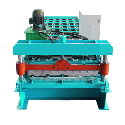 45# Ατσάλι 4KW Power Chain Drive Roof Tile Roll Forming Machine με σύστημα ελέγχου PLC