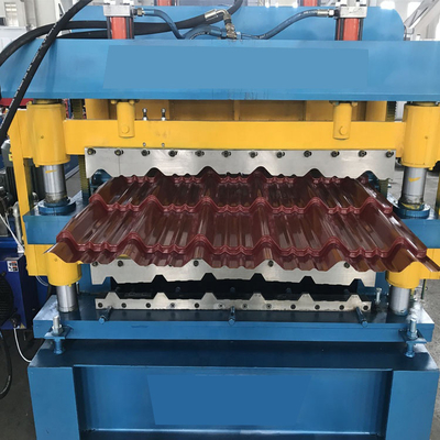 διπλός ρόλος στρώματος 20m/Min Chaindrive που διαμορφώνει τη μηχανή 0.3mm παραγωγή φύλλων κεραμιδιών στεγών